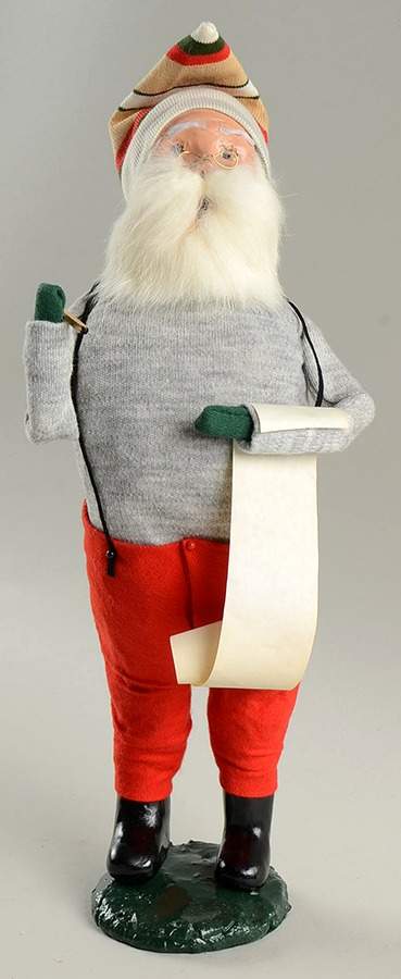 Santa & Mrs Claus Working Santa With Pencil - No Box by Byers' Choice Ltd-1