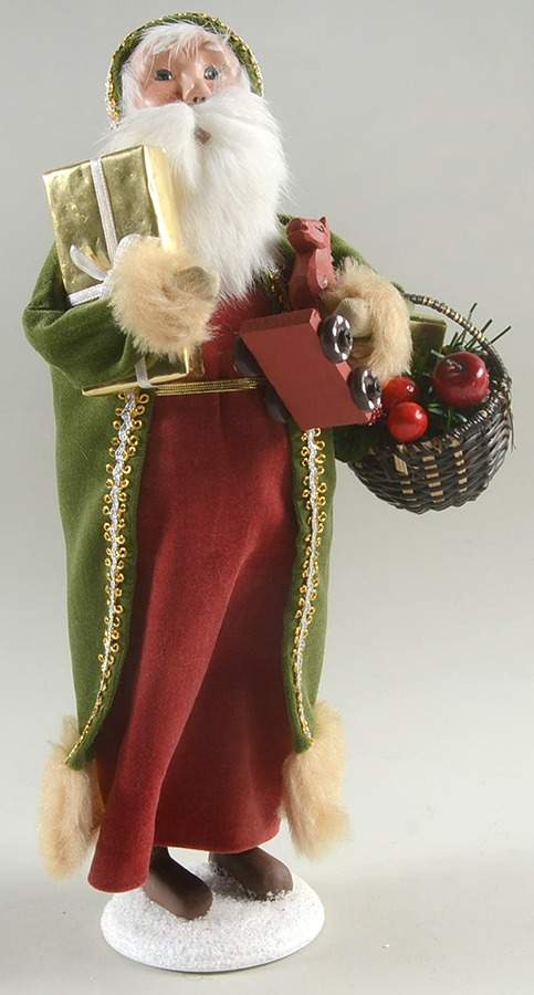 Santa & Mrs Claus St Nicholas With Bag And Basket - No Box by Byers' Choice Ltd-1