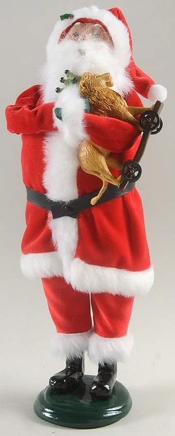 Santa & Mrs Claus Santa With Toy Lion  - No Box by Byers' Choice Ltd-1