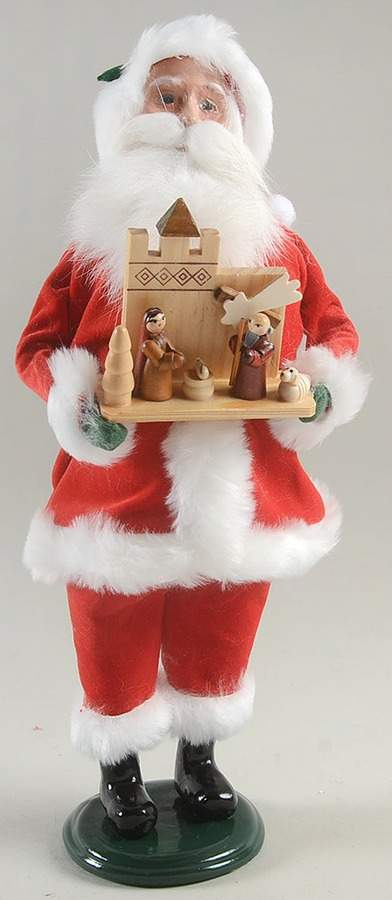 Santa & Mrs Claus Santa With Nativity - No Box by Byers' Choice Ltd-1