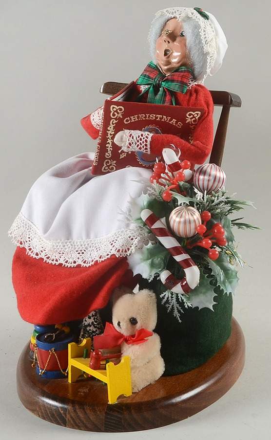 Santa & Mrs Claus Mrs Claus In Rocking Chair With Book - No Box by Byers' Choice Ltd-1
