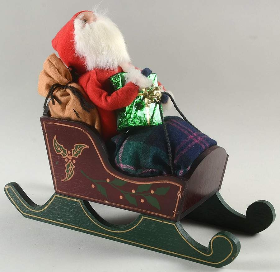 Santa & Mrs Claus Santa In Sleigh  - No Box by Byers' Choice Ltd-1