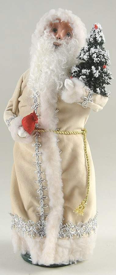 Santa & Mrs Claus Victorian Santa With Cardinal  And Tree - No Box by Byers' Choice Ltd-1