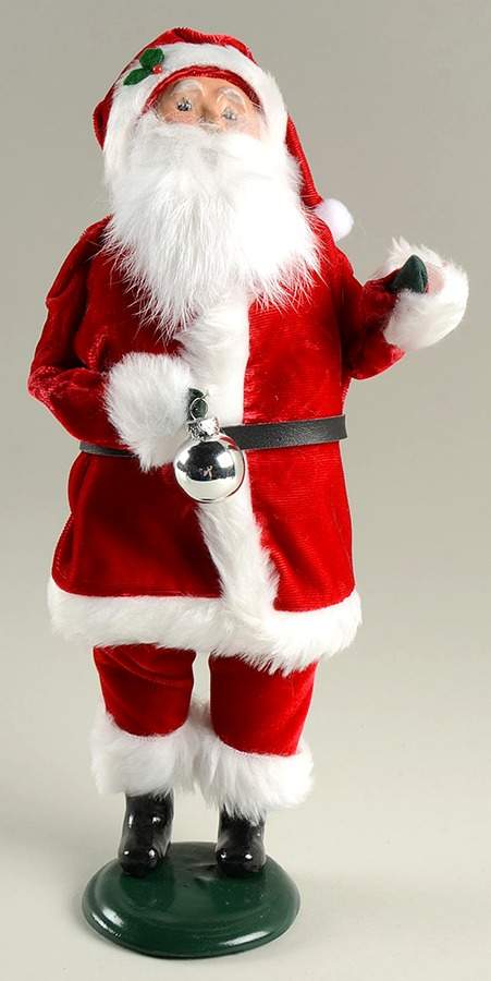 Santa & Mrs Claus Santa W/ Silver Ball Ornament - No Box by Byers' Choice Ltd-1