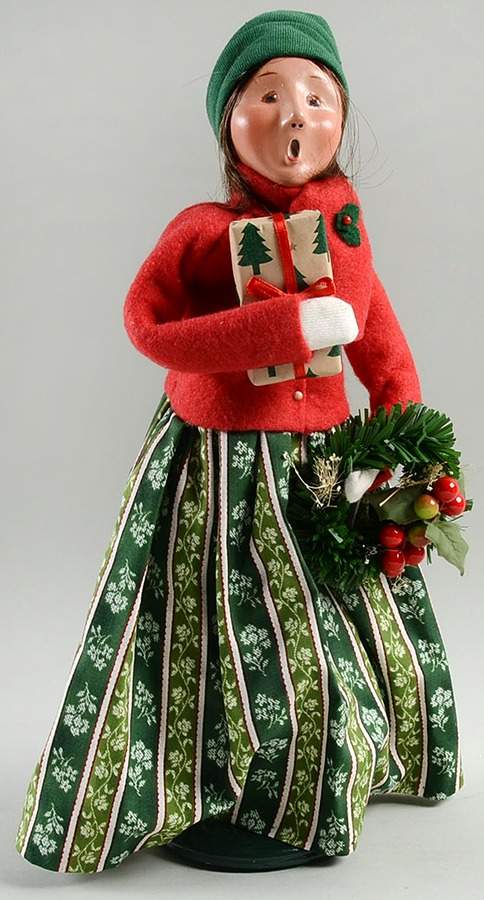 Yankee Candle Company Exclusives Woman With Wreath And Present - No Box by Byers' Choice Ltd-1