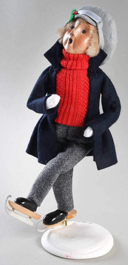 Winter Outdoor Activities Teen Skater Boy - No Box by Byers' Choice Ltd-1