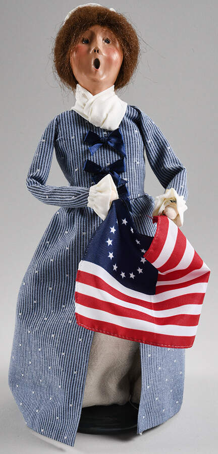 Historical Betsy Ross With Flag - No Box by Byers' Choice Ltd-1