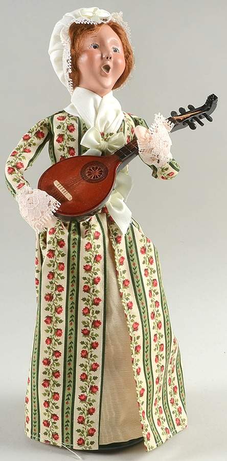 Historical Martha Jefferson With Mandolin - No Box by Byers' Choice Ltd-1