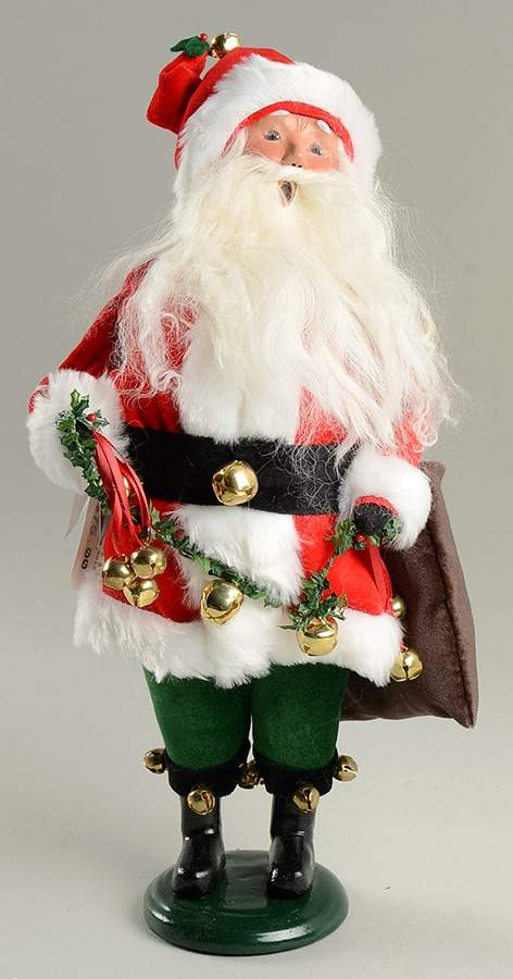 Carols of Christmas-Country Farm & Home Jingle Bell Santa-2nd Edition - No Box by Byers' Choice Ltd-1