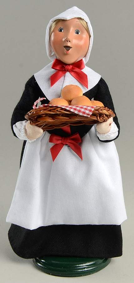 Old Salem-Salem Creek Moravian Girl With Bread Rolls - No Box by Byers' Choice Ltd-1