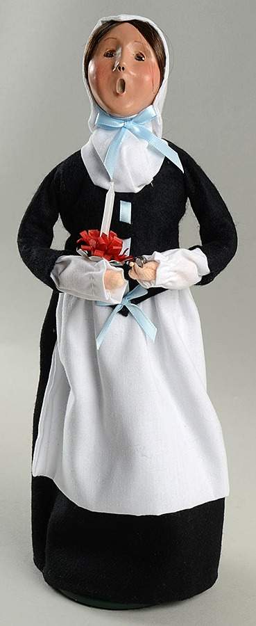 Old Salem-Salem Creek Moravian Woman With Candle - No Box by Byers' Choice Ltd-1