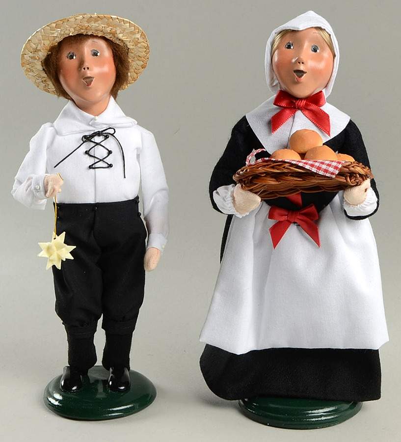 Old Salem-Salem Creek Moravian Children-Set Of 2 - Boxed by Byers' Choice Ltd-1