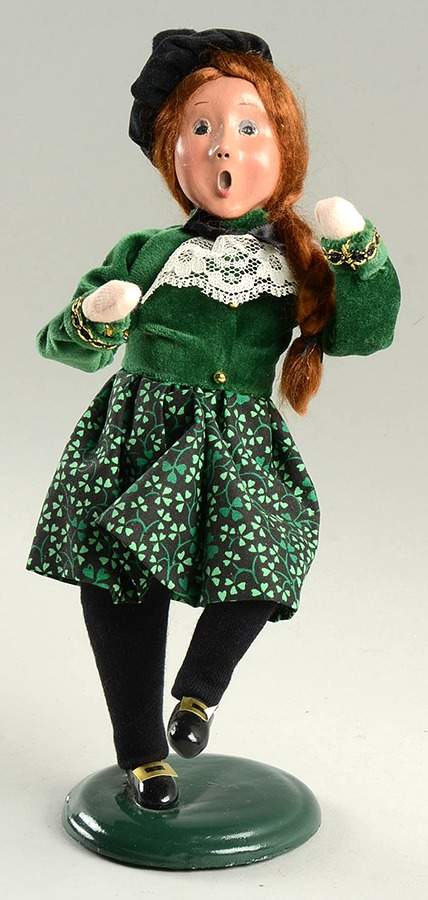 St Patrick's Day Irish Dancing Girl - No Box by Byers' Choice Ltd-1