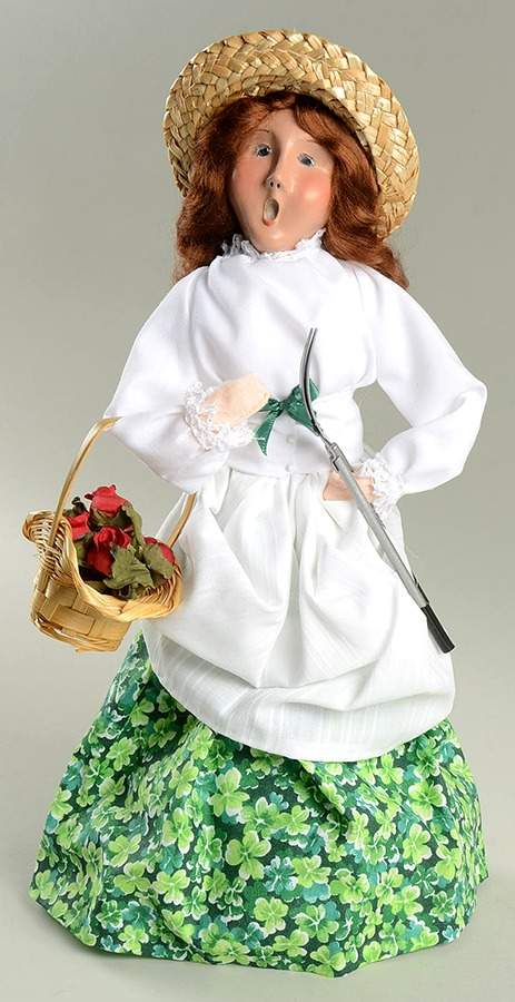 St Patrick's Day Irish Gardener Woman - No Box by Byers' Choice Ltd-1