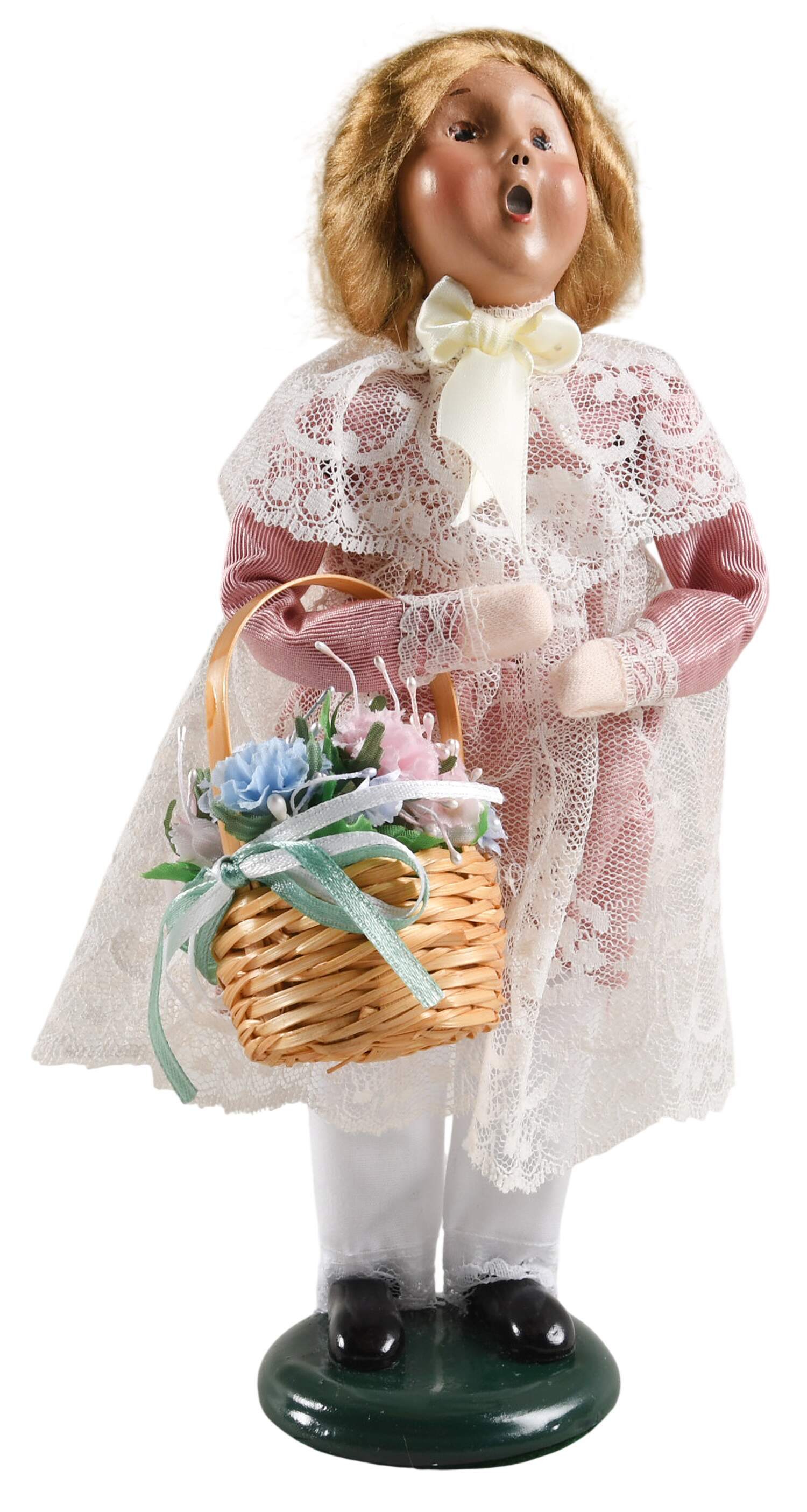 Wayside Country Store Flower Girl With Basket - No Box by Byers' Choice Ltd-1