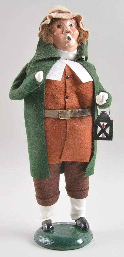 Wayside Country Store Colonial Man With Lantern - No Box by Byers' Choice Ltd-1