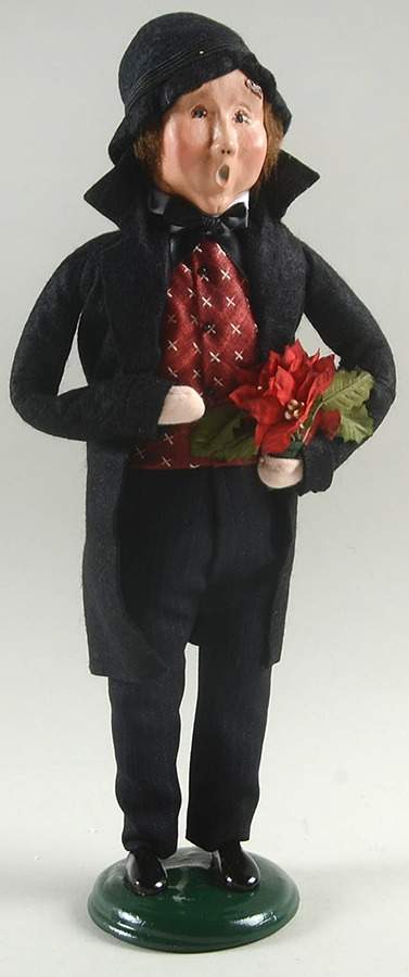 Christmas Store Exclusives Man With Poinsettia-Historic Charleston - No Box by Byers' Choice Ltd-1