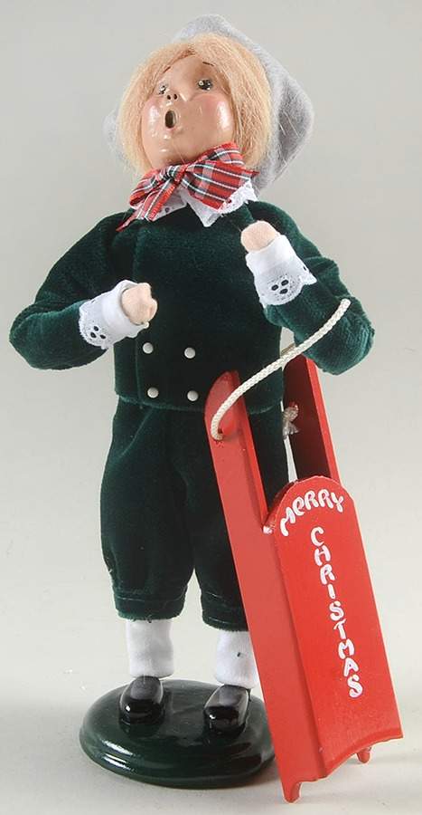 Christmas Store Exclusives Boy With Sled - No Box by Byers' Choice Ltd-1