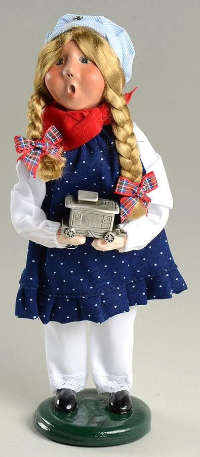 Christmas Store Exclusives Girl With Train - No Box by Byers' Choice Ltd-1
