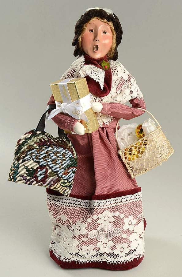 Christmas Store Exclusives Woman Shopper-Long's - No Box by Byers' Choice Ltd-1