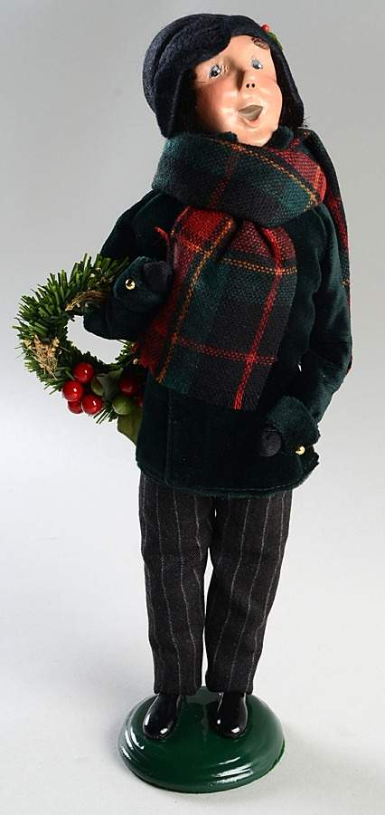 Christmas Store Exclusives Man With Wreath - No Box by Byers' Choice Ltd-1