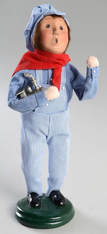 Christmas Store Exclusives Boy With Train - No Box by Byers' Choice Ltd-1