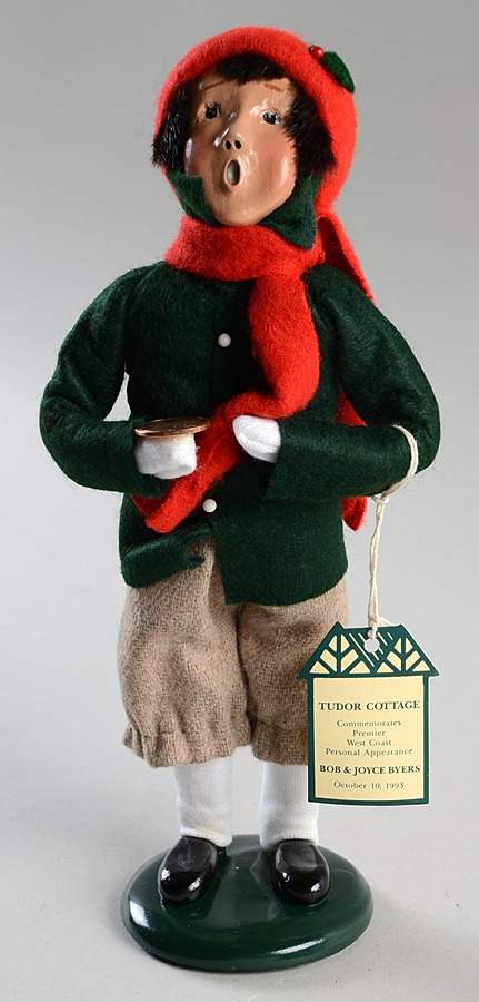 Christmas Store Exclusives Boy With Coin-Commemorates Byers - No Box by Byers' Choice Ltd-1