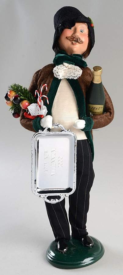 Christmas Store Exclusives Victorian Shopper Man With Tray - No Box by Byers' Choice Ltd-1