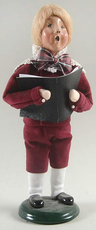 Talbots Carolers Victorian Boy With Song Book - No Box by Byers' Choice Ltd-1