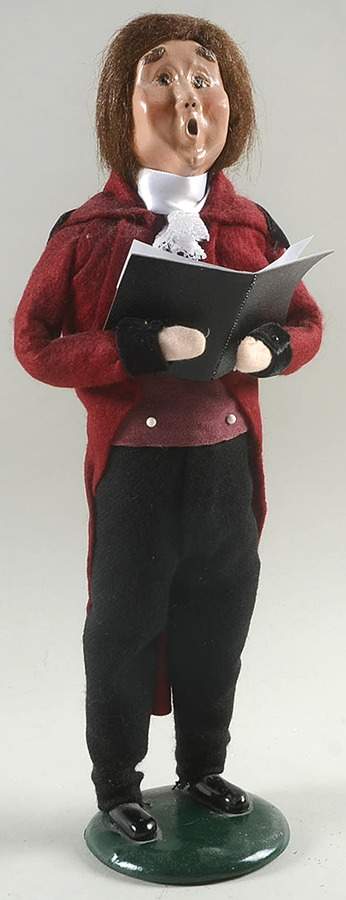Talbots Carolers Victorian Man With Song Book - No Box by Byers' Choice Ltd-1