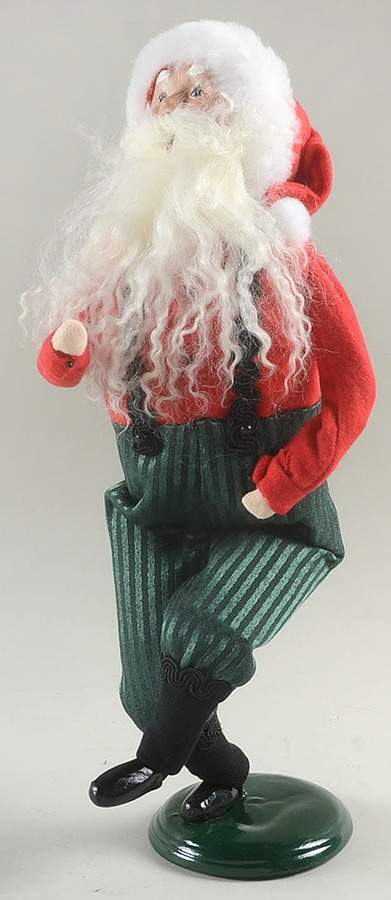 Talbots Carolers Dancing Santa-Green Pants - No Box by Byers' Choice Ltd-1
