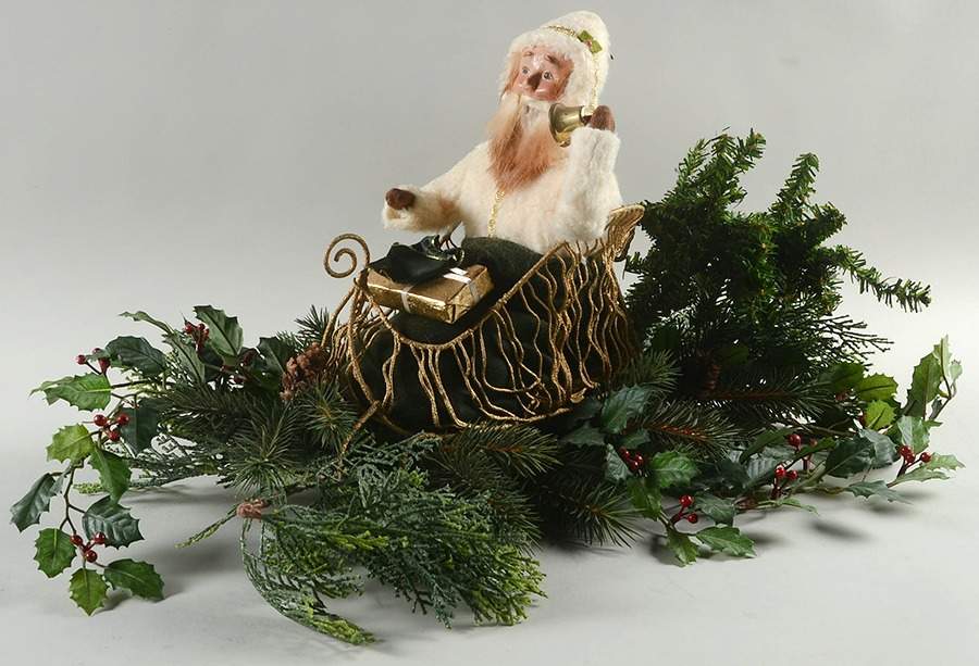 Talbots Carolers Santa In Sleigh Centerpiece - No Box by Byers' Choice Ltd-1