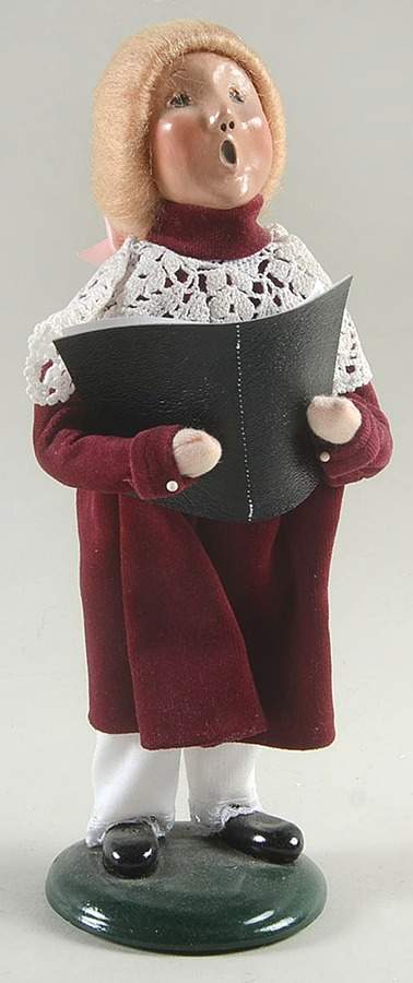 Talbots Carolers Victorian Girl With Song Book - No Box by Byers' Choice Ltd-1