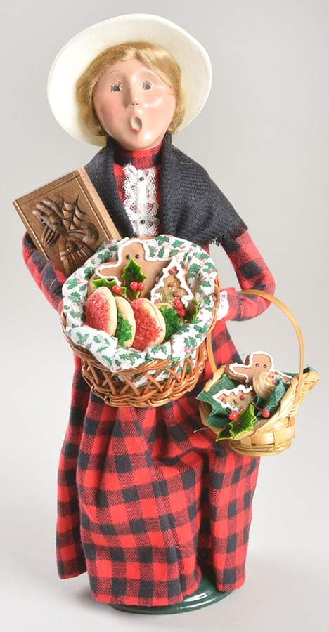 Talbots Carolers Woman With Cookie Baskets - No Box by Byers' Choice Ltd-1