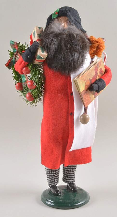 Talbots Carolers Man With Black Beard Shopper - No Box by Byers' Choice Ltd-1