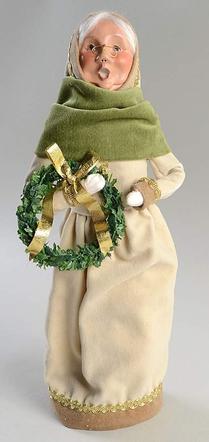 Talbots Carolers Victorian Grandmother With Wreath - No Box by Byers' Choice Ltd-1