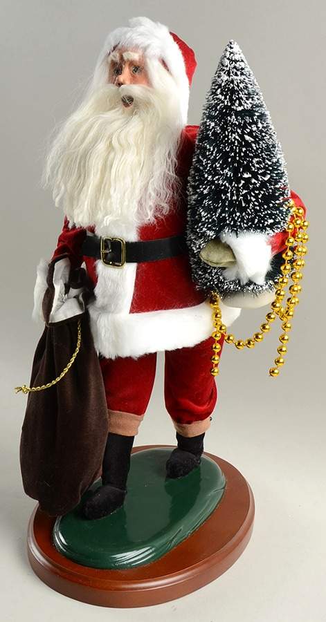 Santa's Favorite Carols Traditional Red Velvet Santa - Boxed by Byers' Choice Ltd-1