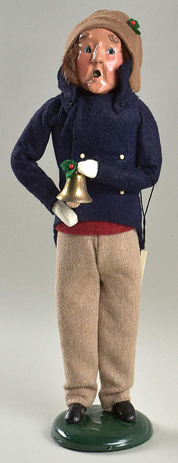 Christmas Waits Man With Bell- Blue Coat - No Box by Byers' Choice Ltd-1