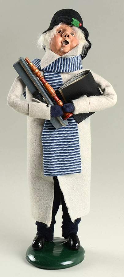 Christmas Waits Man With Clarinet-Blue Scarf - No Box by Byers' Choice Ltd-1