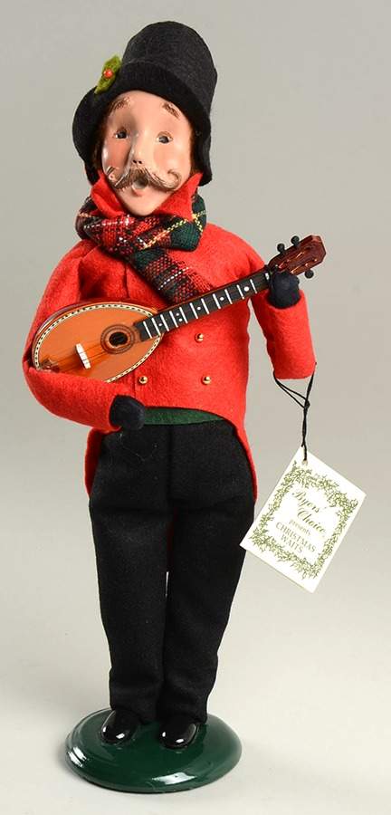 Specialty Families Music-Man With Lute - No Box by Byers' Choice Ltd-1