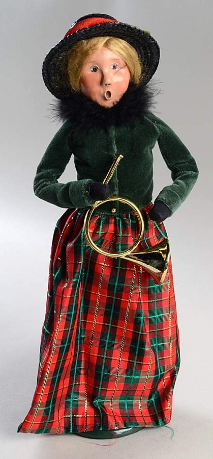 Victorian Specialty Families Instruments - Woman With Horn - No Box by Byers' Choice Ltd-1