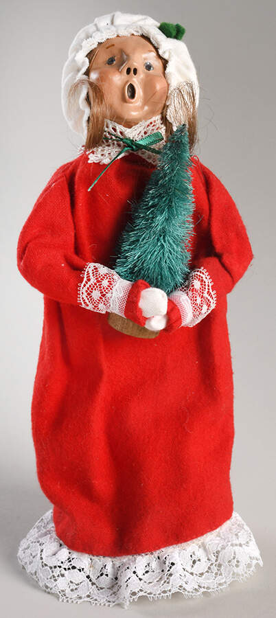 Night Before Christmas Girl With Christma Tree - No Box by Byers' Choice Ltd-1
