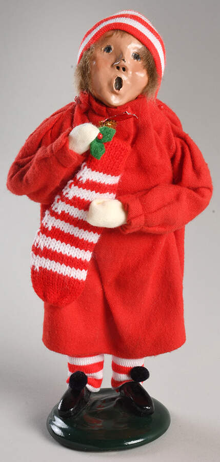 Night Before Christmas Boy With Stocking - No Box by Byers' Choice Ltd-1