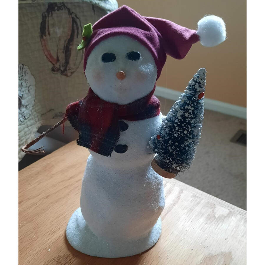 Snowmen Snowman With Tree - No Box by Byers' Choice Ltd-1