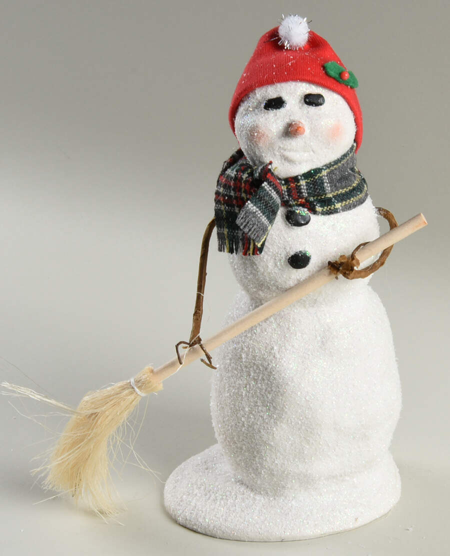 Snowmen Snowman With Broom - No Box by Byers' Choice Ltd-1
