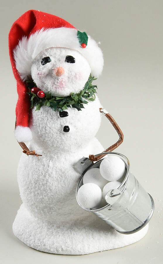 Snowmen Snowman With Bucket - No Box by Byers' Choice Ltd-1