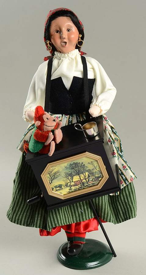 Street Vendors Gypsy With Organ Grinder Monkey - No Box 60 by Byers' Choice Ltd-1