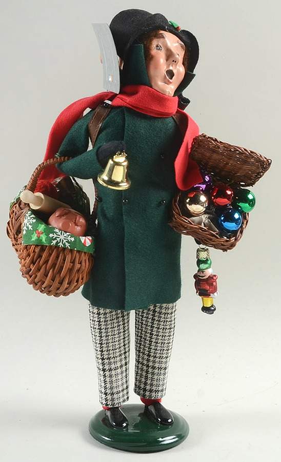Street Vendors Christmas Peddler With Ornaments Basket - No Box by Byers' Choice Ltd-1