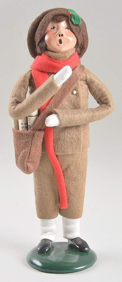 Street Vendors Newpaper Boy-Brown Suit - No Box by Byers' Choice Ltd-1