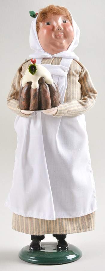 Professionals Manor House Cook-Woman With Pudding - No Box by Byers' Choice Ltd-1